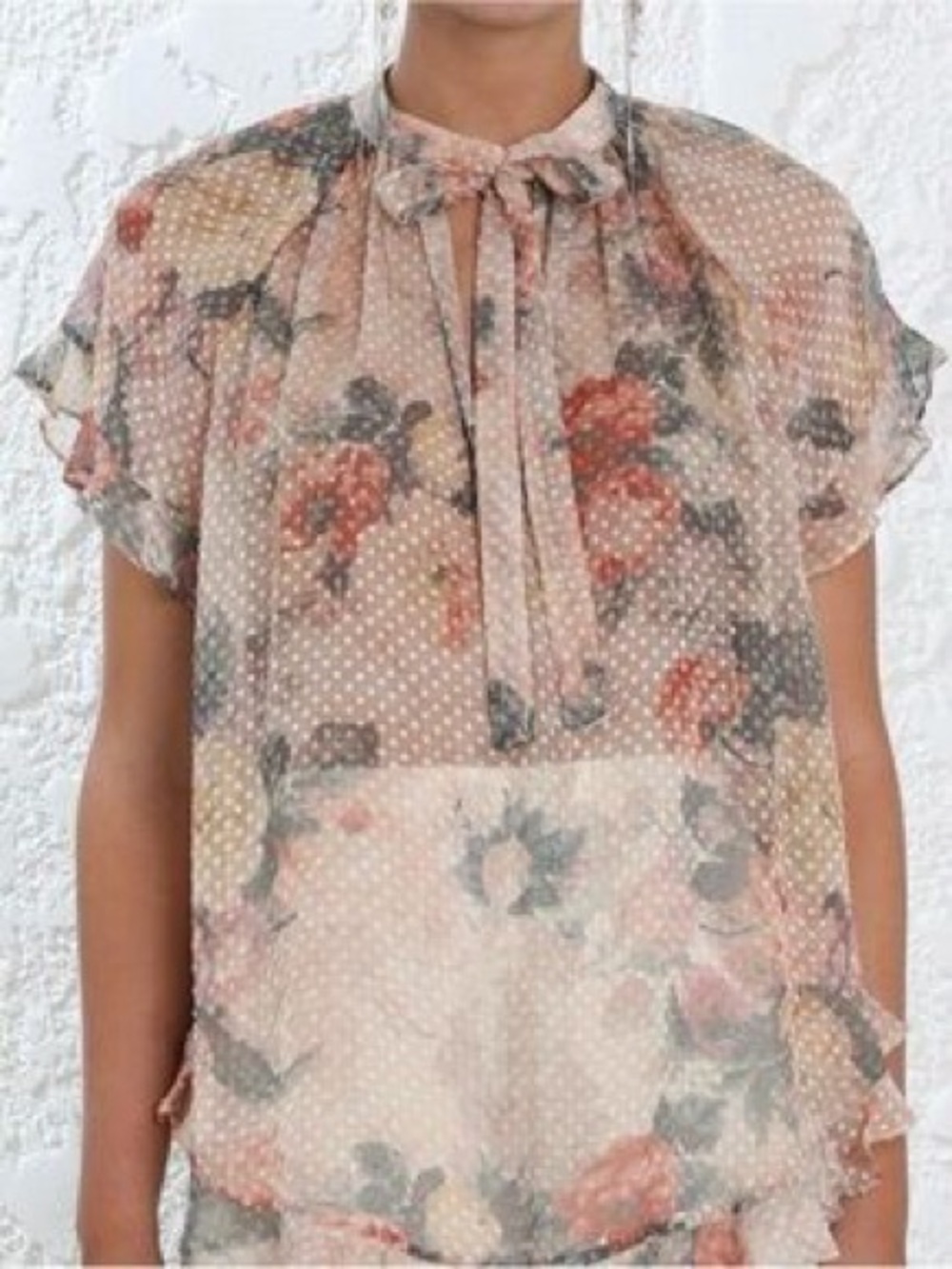 NWOT Zimmermann Radiate Cascade Floral Top